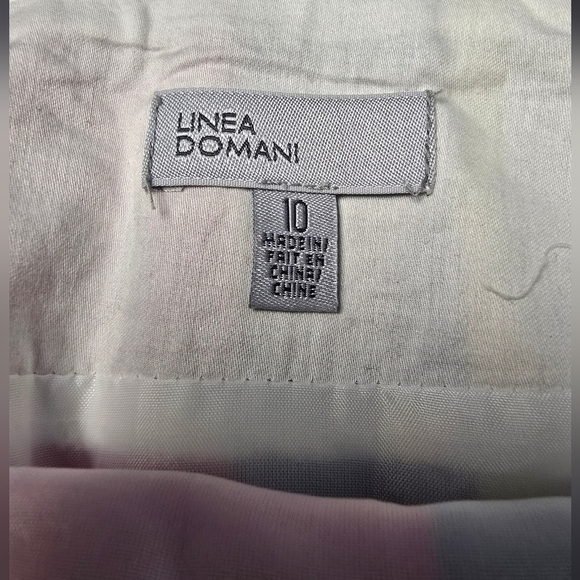 Linea Domani Skirt Size 10 Womens Multicolor Geometric - Picture 5 of 9